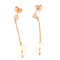 Orecchini Forever Gioielli Donna Orecchini Perla in Argento Perla FGOR00308 - FGOR00308